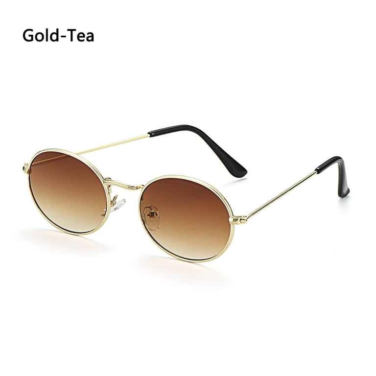 Retro Oval Metal Sunglasses UV400 Driving Daily Wear Oval Sunglasses Men Women Classic Retro Outdoor Driving  main image 4