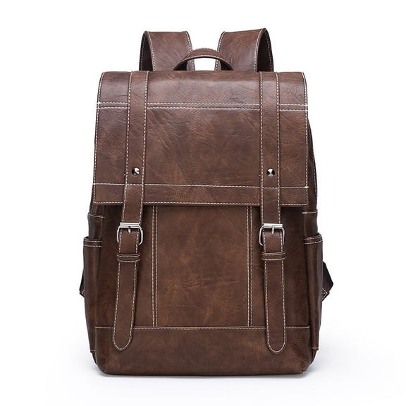 Fashion Urban Simple Men's Backpack,Brown