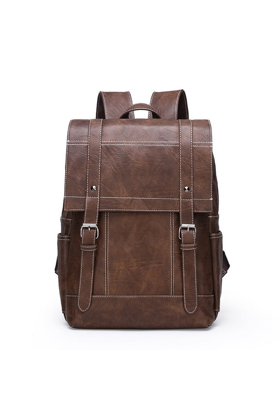 Fashion Urban Simple Men's Backpack,Brown