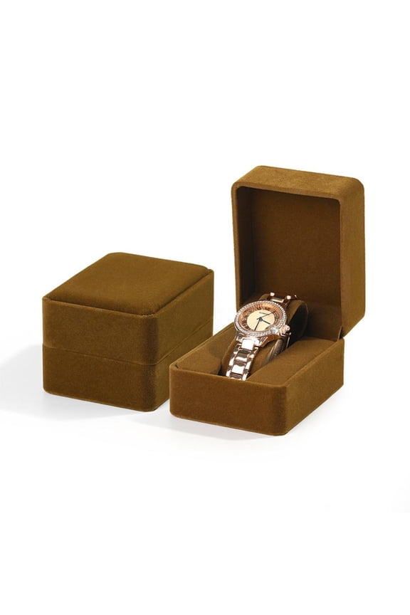 Fashion Velvet Round Corner Watch Box Smartwatch Storage Case Watch Display Holder Jewelry Packaging Boxes For Women Men Gift