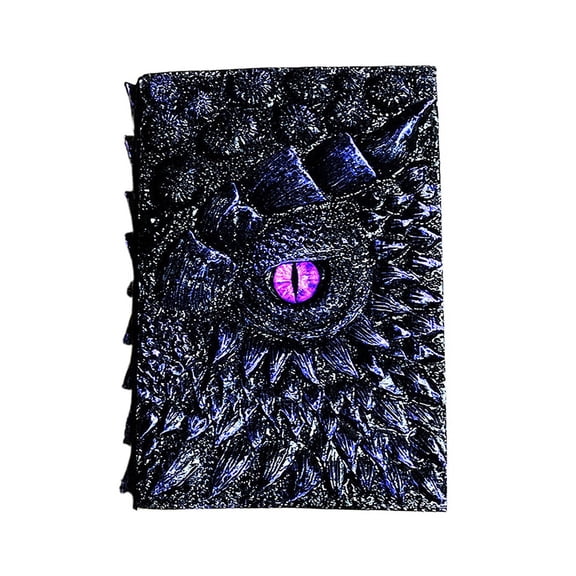 Fashion Vintage Dragon Embossed Resin Cover Travel Diary Notebook Travel Journal