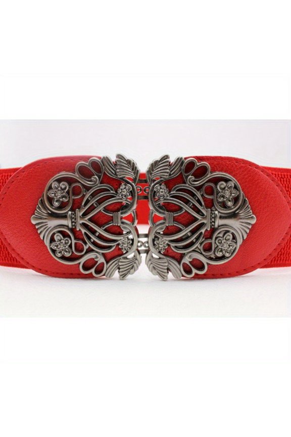 Fashion Vintage Engraving Hipster Casual Elastic Stretch Belt Belt Gm991