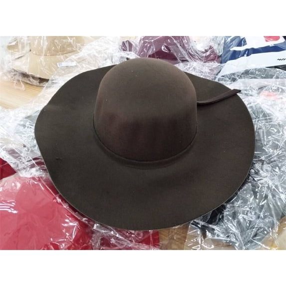 Fashion Vintage Lady Womens Wide Brim Wool felt Hat Floppy Felt Bowler Cloche Cap Elegant Fomral