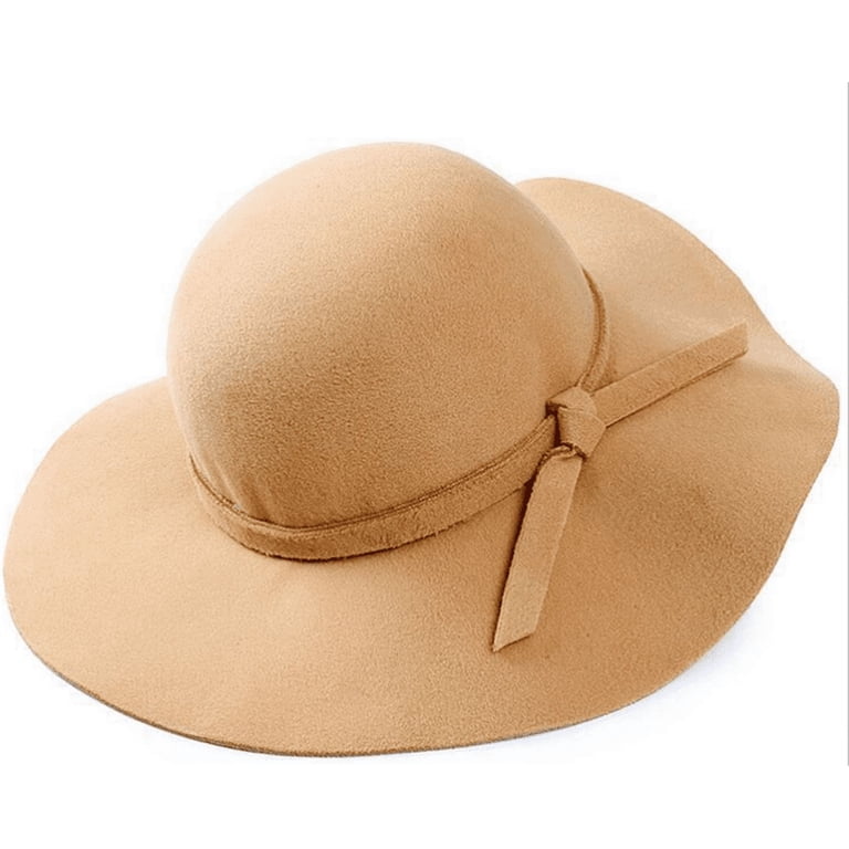 Fashion Vintage Lady Womens Wide Brim Wool felt Hat Floppy  display picture 1