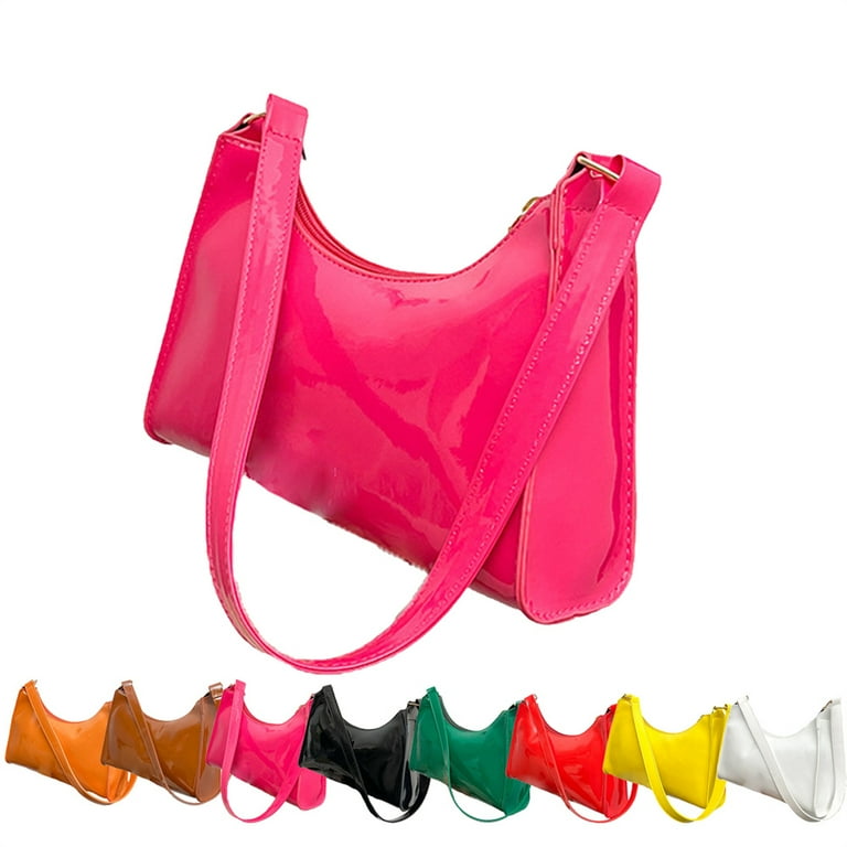 Women Bags Shoulder Bag Shoulder Purse Underarm Bags Women Summer Handbag Rose Red Walmart