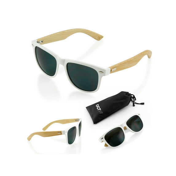 Fashion Vintage Wood Wooden Frame Mens Womens Glass Bamboo Sunglasses Eyewear