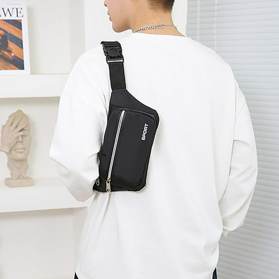 Fashion Waist Bag Men's And Women's Casual Large Capacity Messenger Bag Men's Mobile Phone Waist Bag