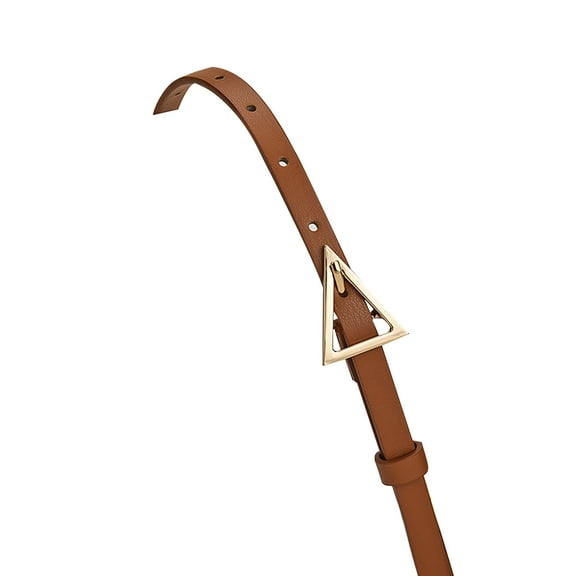 Fashion Waist Belt - Women's Triangle Buckle Korean Fashion Belt for Jeans Versatile Accessory with Stylish Design for Everyday Wear