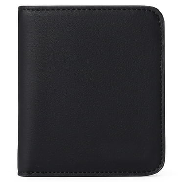 Fashion Wallet for Women Leather Wallet Pocket Wallet Hangbag for ID Card Change Credit Card Smartphone Key Pen Black Wallet Leather Clutch Wristlet Wallet Mini Wallet