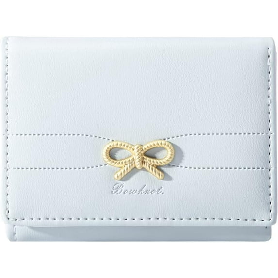 Fashion Wallets Girls Cute Coquette Bow Small Wallet Aesthetic Card Holder ID Window Purse for Women (PINK)