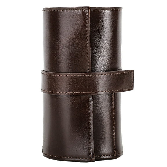 Fashion Watch Travel Case in Coffee Leather for Storing Watches with Elegant Appearance 1 Piece