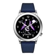 Fashion Watch Constellation dials 36mm Alloy Case Japanese PC21J Quartz Movement Synthetic Leather WatchGEMINI/BLUE