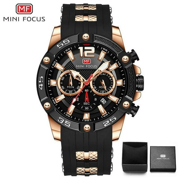 Fashion Watch For Men Luxury Top Brand Silicone Strap Multifunction Sport Quartz Wrist Watches Waterproof Relogio Masculino 0358