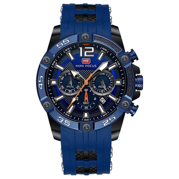 Fashion Watch For Men Luxury Top Brand Silicone Strap Waterproof Multifunction Sport Quartz Wrist Watches Relogio Masculino 0359