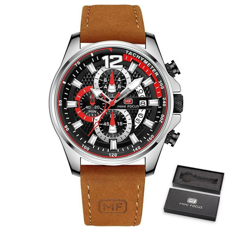Fashion Watches For Men Top Brand Luxury Quartz Wrist Watch Brown - Main Image