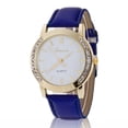 thumbnail image 1 of Fashion Watches For Women, Blue Dial, Textured Leather Strap, Lightweight Slim Design, Accurate Timekeeping, Perfect for Business Casual, Ideal Birthday Gift for Her, 1 of 3