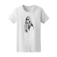 thumbnail image 1 of Fashion Watercolor Girl Sketch Tee Women's -Image by Shutterstock, 1 of 2