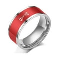 thumbnail image 1 of Fashion Waterproof Android Phone Equipment Technology Intelligent Smart NFC Finger Ring Wearable Connect RED 9, 1 of 8
