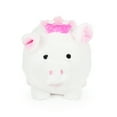 thumbnail image 1 of Fashion White Princess Plush Bank, with a PINK Princess Crown, 1 of 2