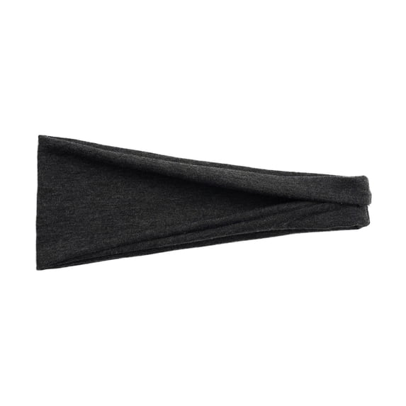 Fashion Wide Headband CQXIDFH Wide Boho Headband for Women Girls, Elastic Soft Hairband, Fashion Yoga Sports Hair Accessories, Sun Hats (Dark Gray, One Size)