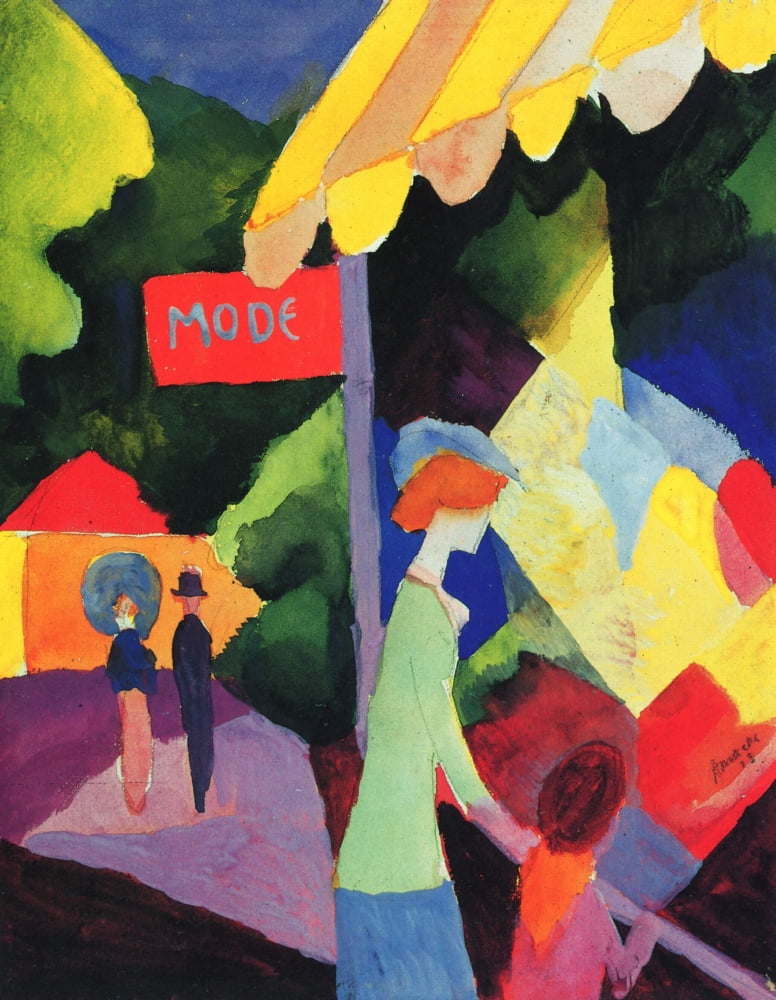 Fashion Window Canvas Art - August Macke (24 x 36)