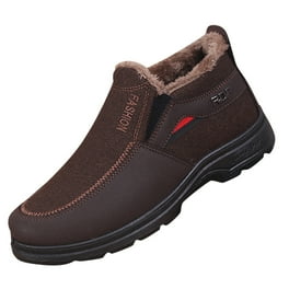 Men s Shoes High Top Side Zipper Sports Casual Shoes Winter Warm Plush Snow Boots Mens Snow Boots 7 Mens Boots Size 14 Snow Boots Leather Work Boot Snow Boot Men Size 11