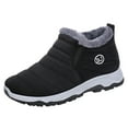 thumbnail image 1 of Fashion Winter Men Snow Mens on Snow Boots Flat Bottom Non Mens Snow Boots Size 8 Waterproof Solid Color Mens Snow Boots Size 8 on High Top Short Plush Warm and Comfortable, 1 of 9