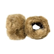Fashion Winter Velutinous Arm Manacles With Faux Lagomorph Hair Trim Easy Wear Warm Hand Protect Addition