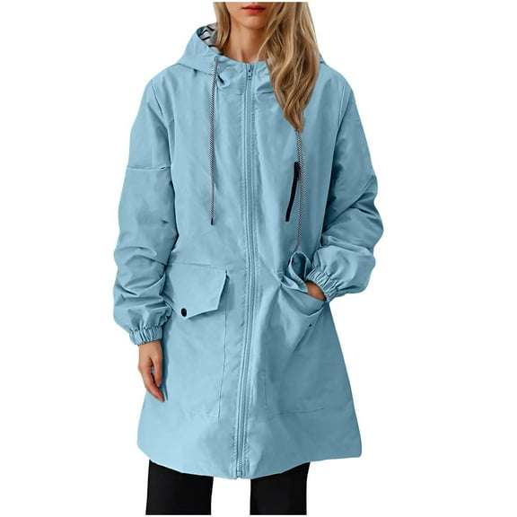 Fashion Winter Warm Fleece Jackets for Womens Plus Size Zipper Button Shrink Cuffs Double Pockets With Hat Rope Sweatshirt Long Sleeve Hooded Casual Outwear