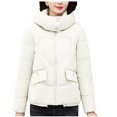 thumbnail image 1 of Fashion Winter Warm Jackets for Womens Plus Size Casual Solid Color Long Sleeve Warm, 1 of 8
