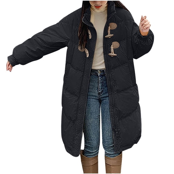 Fashion Winter Warm Jackets for Womens Plus Size Casual Solid Color Short Sleeved Hooded