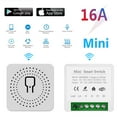 thumbnail image 1 of 16A MINI Wifi Smart Switch Supporte 2-way control Timer Wireless Switches Smart Home Automation Compatible with Tuya Alexa Google Home, 1 of 5