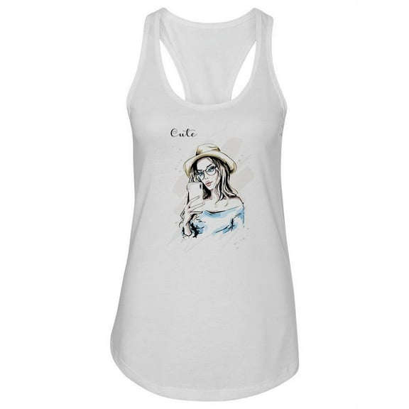 Fashion Woman Picture Tank Women -Image by Shutterstock, Female Small