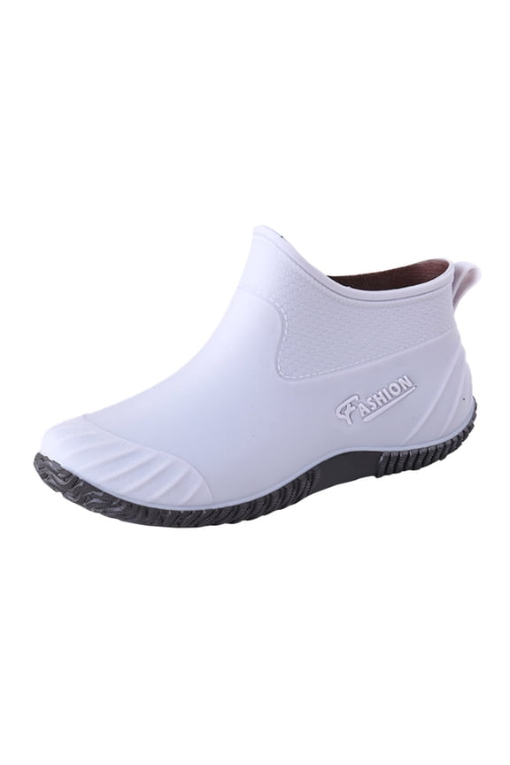 Fashion Woman Rain Bots for Men Shoes Outdoor Waterproof Mid Calf Rain Boots for Women Women's Ankle Rain Shoes for Women Size Garden Boots Hunting Boot Shoes Women New Cold Weather Boots Styles