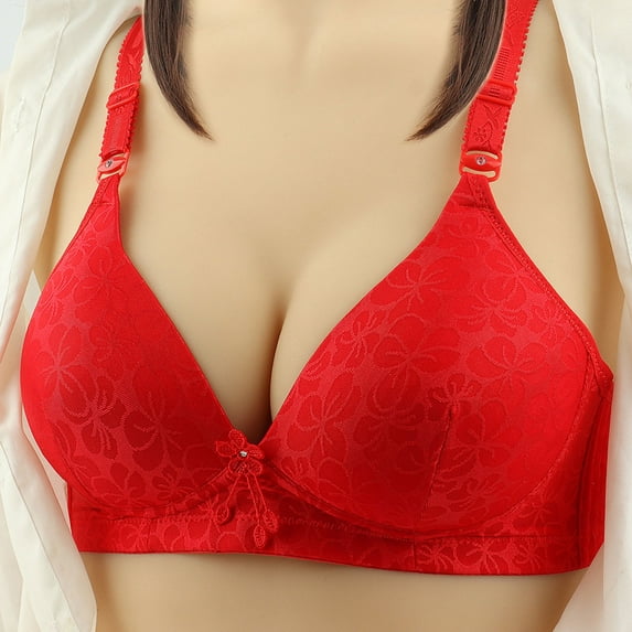 Fashion Woman's Lace Beauty Back Strap Wrap Plus Size Bra Underwear