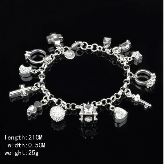 Fashion Women 13 Charm Pendant Beautiful Bracelet Lady's Fashion Accessories