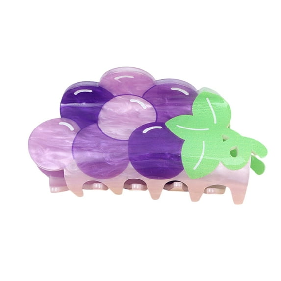 Fashion Women Acrylic Hair Claw Clip Fruit Shape Hair Holder for Everyday Wear