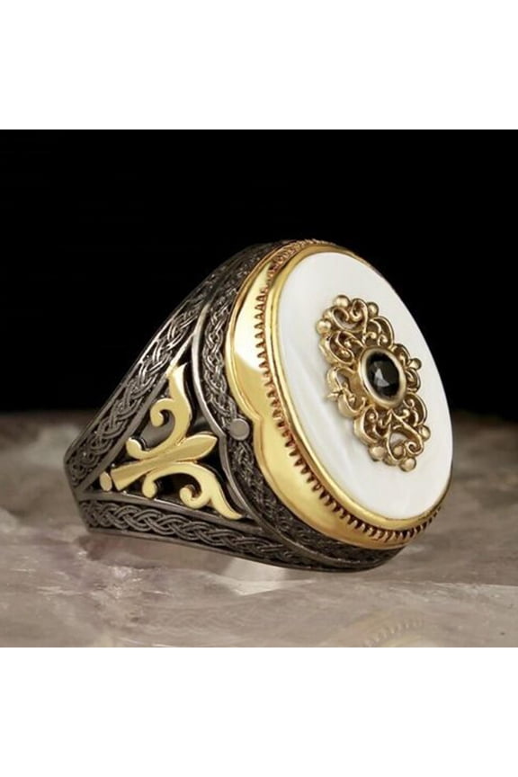 Fashion Women Bohemian Natural Shell Starfish Exaggerated Ring