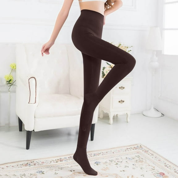 Fashion Women Brushed Stretch Lined Thick Tights Warm Winter Pants Warm Leggings Pantyhose Pants Clothes Warmer Women Maternity Work Clothes Cutout Leggings for Women Women plus Size Leggings 3x Tall