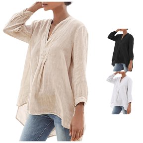 Fashion Women Casual Loose Long Sleeve V-Neck and Tops T-shirt Compression Shirts Women Long Sleeve Compression Shirt Women Women V Neck Workout