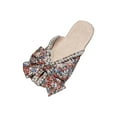 thumbnail image 1 of Fashion Women Flat Slippers Ladies Bow Tie Shoes for Household Party Outdoor Red 36, 1 of 8
