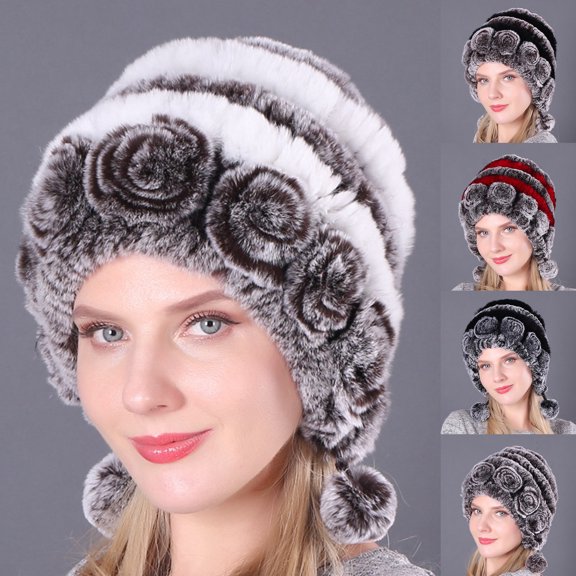Fashion Women Furry Bucket Hat Solid Color Winter Cap Headband Winter Warm Windproof for Streetwear Punk