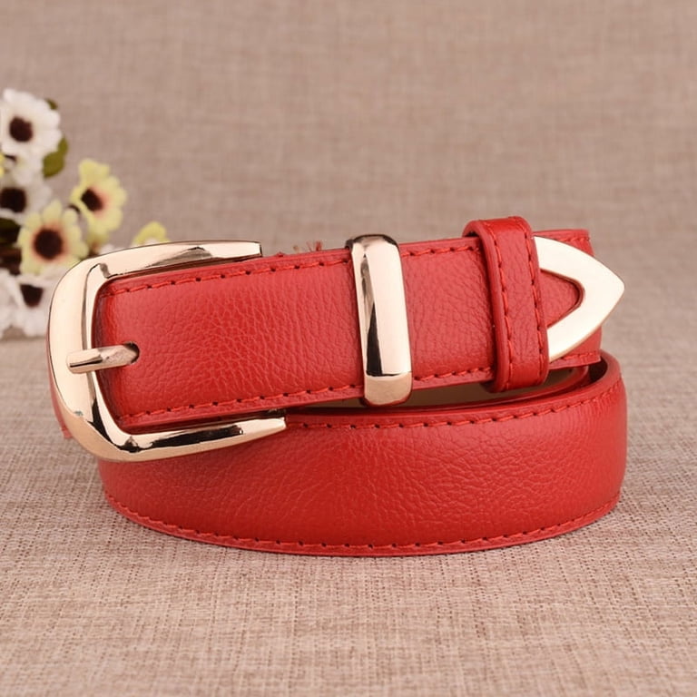 Fashion Women Genuine Leather Belts High Quality Gold Buckle Best Matching Dress Jeans Belts for Lady LB2146 pasek spodni damski