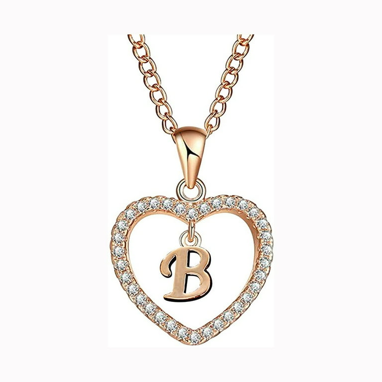 B name gold locket deals
