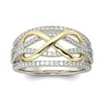 thumbnail image 1 of Fashion Women Gold-Plated Two-Color Ring, 1 of 1