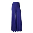 thumbnail image 1 of Fashion Women High Waisted Lounge Wide Leg Pants Palazzo Stretchy Comfy Lounge Trousers Ldies Loose Long Flare Bell Botton Long Pants Trousers, 1 of 2