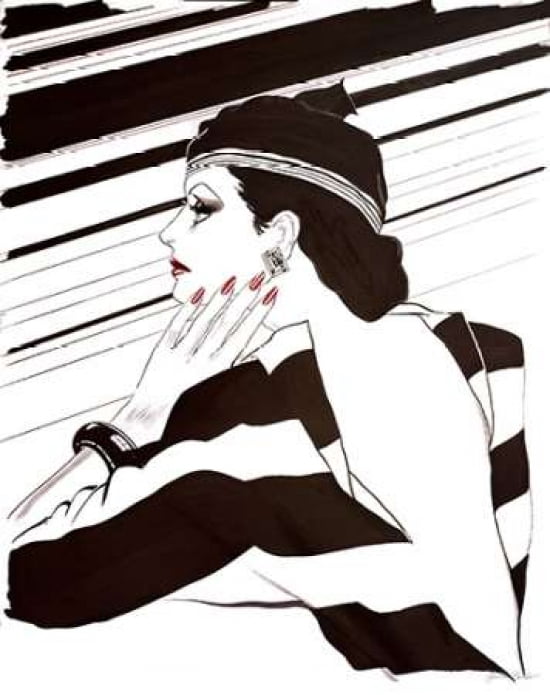Fashion Women IV Canvas Art - Linda Baliko (22 x 28)