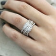 thumbnail image 1 of Fashion Women Infinity 925 Silver White Sapphire Wedding Rings, 1 of 1
