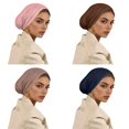 thumbnail image 1 of Fashion Women Inner Non-Slip Hijab Tube Instant Turban Plain Cotton Scarf Head Wrap Lightweight Hat Solid Color Elastic Bonnet Inner Cap, 1 of 4