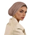 thumbnail image 1 of Fashion Women Inner Non-Slip Hijab Tube Instant Turban Plain Cotton Scarf Head Wrap Lightweight Hat Solid Color Elastic Bonnet Inner Cap, 1 of 3